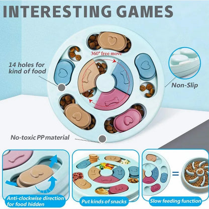 Pet Food Hiding Bowl Slowfeeder