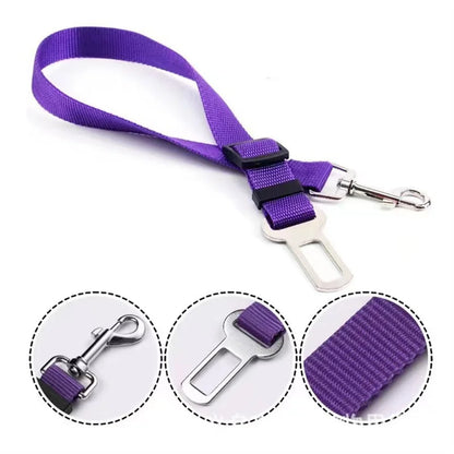 Pet Adjustable Safety Car Buckle Rope