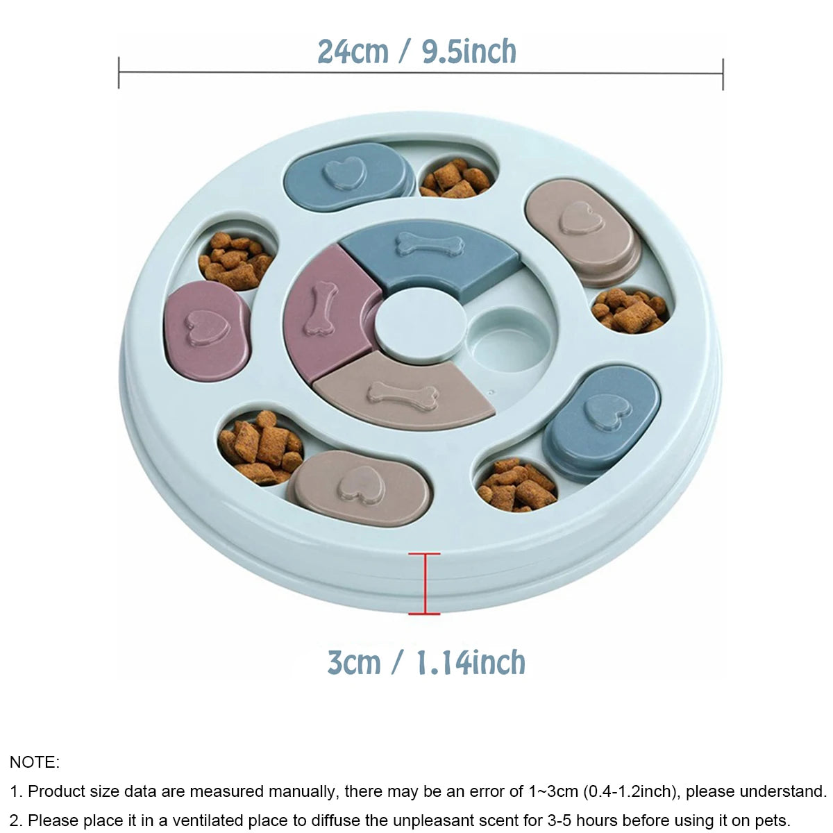 Pet Food Hiding Bowl Slowfeeder